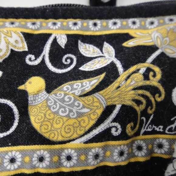 Vera Bradley Shoulder Bag Tote  YELLOW BIRD Quilted Cotton Purse - Picture 5 of 10